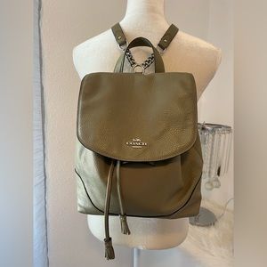 ❌SOLD❌ Army green Coach backpack
